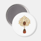 Aimant Broche Kundan & ruby (Recto/Verso)