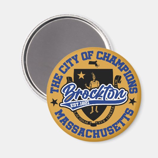 Aimant Brockton, Massachusetts (Recto/Verso)