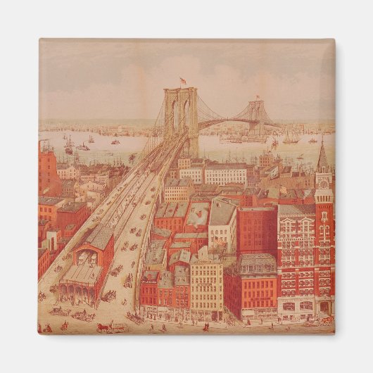 Aimant Brooklyn Bridge, c.1883 (Devant)