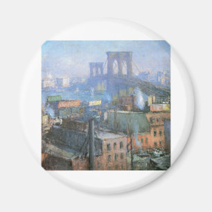 Aimant Brooklyn Bridge, East River, vers 1916