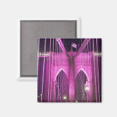 Aimant Brooklyn Bridge Lit Purple (Recto/Verso)