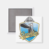 Aimant Brooklyn Design Gold (Recto/Verso)