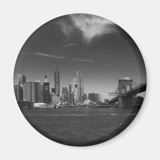 Aimant Brooklyn noir panoramique (Devant)