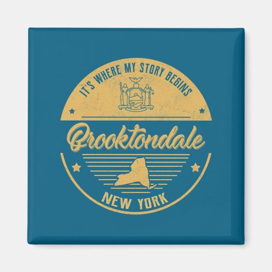 Aimant Brooktondale New York Its Where My Story Begins  (Devant)
