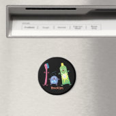 Aimant Brosse à dents mignonne dentifrice dentaire soie d (In Situ (Lave-vaisselle))