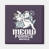 Aimant Brosse à lait - Chats à couchage mignon (Devant)