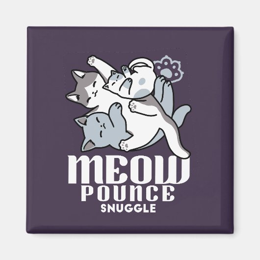 Aimant Brosse à lait - Chats à couchage mignon (Devant)