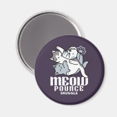 Aimant Brosse à lait - Chats à couchage mignon (Recto/Verso)
