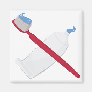 Aimant Brosse Et Collage De Dents