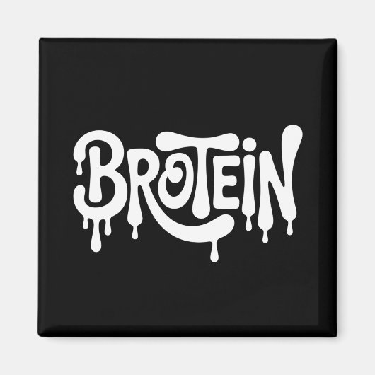 Aimant Brotein Protein Funny Bro Gym LGBTQ Gay pride Ally (Devant)