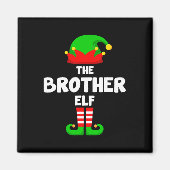 Aimant Brother Elf drôle Noël Correspondant famille Pa (Devant)