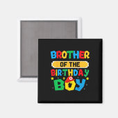 Aimant Brother Of The Birthday Boy Game Video Gaming Matc (Recto/Verso)