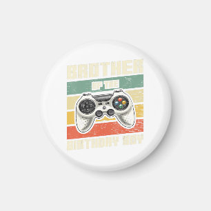 Aimant Brother Of The Birthday Boy Gamer Cadeau