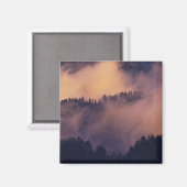 Aimant Brouillard d'hiver dans la vallée au coucher du so (Recto/Verso)