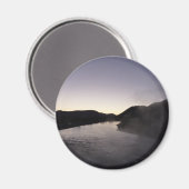 Aimant Brouillard matinal sur la rivière Jackson à Grand  (Recto/Verso)