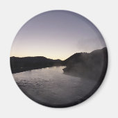 Aimant Brouillard matinal sur la rivière Jackson à Grand  (Devant)