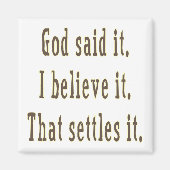 Aimant Brown Dieu L'A Dit (Devant)