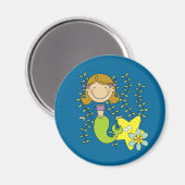 Aimant Brown Haired Mermaid (Recto/Verso)