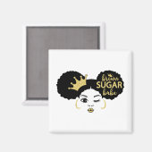 Aimant Brown Sugar Babe in Black and Gold (Recto/Verso)