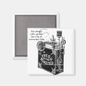 Aimant "Broyeur à café antique" (Recto/Verso)