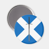 Aimant Bruce Sword sur Saltire (Recto/Verso)