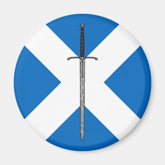 Aimant Bruce Sword sur Saltire (Devant)