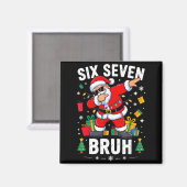 Aimant Bruh 67 Six Seven Santa Dabbing Christmas  (Recto/Verso)
