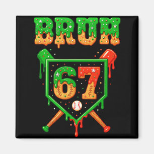 Aimant Bruh 67 Vendez Pain d'épice de Noël Drip Numéro 67
