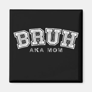 Aimant Bruh Aka Maman Drôle Fête des Mères Rétro Vintage