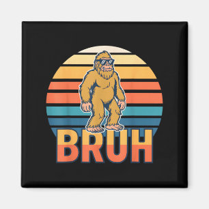Aimant Bruh Bigfoot Drôle Sasquatch Rétro