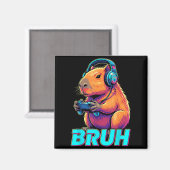 Aimant Bruh Capybara Funny Video Games Capybaras  (Recto/Verso)