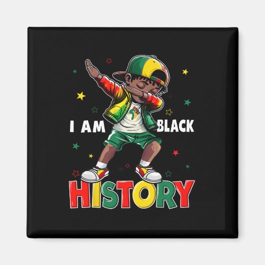 Aimant Bruh C'est le Mois de l'Histoire des Noirs Dabbing (Devant)