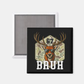 Aimant Bruh Deer 67 Funny Deer Hunting Camo Hat Youth Tee (Recto/Verso)