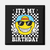 Aimant Bruh It's My Birthday Peace Sign Smile Birthday Fo (Devant)