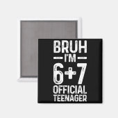 Aimant Bruh j'ai seize dix-sept ans (Recto/Verso)