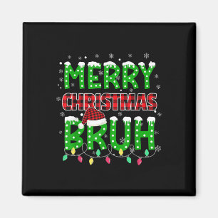 Aimant Bruh Noël Rouge Plaid Ados Garçons Enfants Noël Pa
