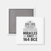Aimant Brûler des miracles depuis 164 BCE Hanoukka juif (Recto/Verso)