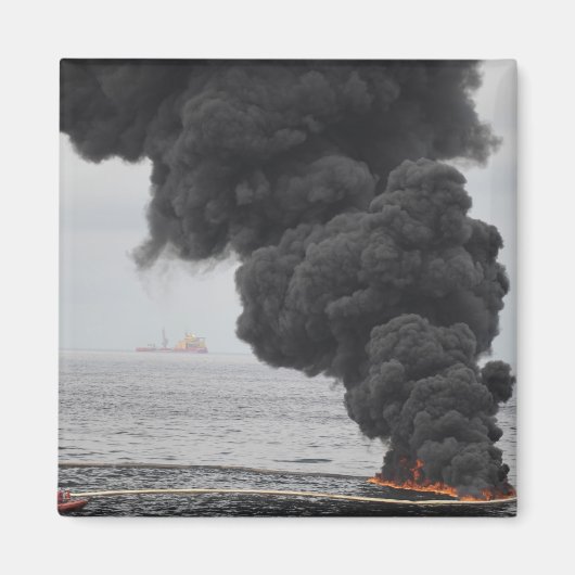 Aimant Brûlures d'huile concentrée rassemblées (Devant)