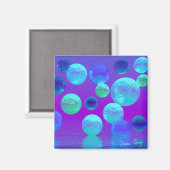 Aimant Brume violette - Lumière cyane et violette (Recto/Verso)