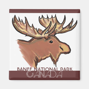 Aimant brun d'orignaux du Canada de parc national