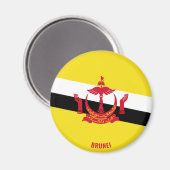 Aimant Brunei Drapeau charmant patriotique (Recto/Verso)