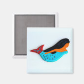 Aimant brunette mermaid aimnet (Recto/Verso)