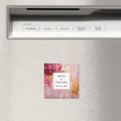 Aimant Brush artistique frappe Gold et Mariage rose (In Situ (Lave-vaisselle))