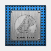 Aimant Brushed metal look (Devant)