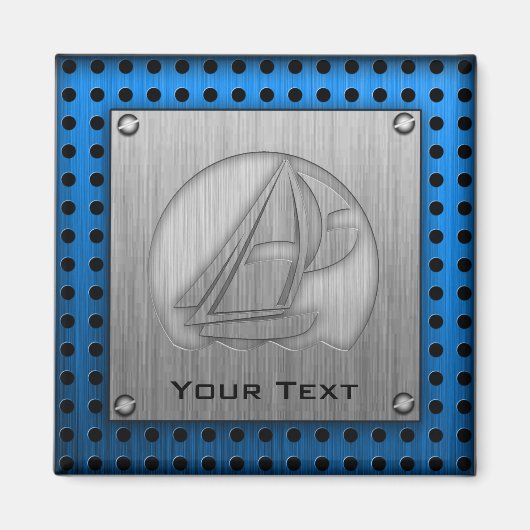 Aimant Brushed metal look (Devant)