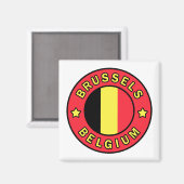 Aimant Bruxelles Belgique (Recto/Verso)