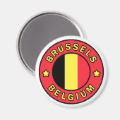 Aimant Bruxelles Belgique (Recto/Verso)