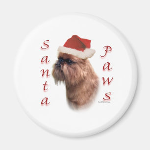 Aimant Bruxelles Griffon Père Noël Paws