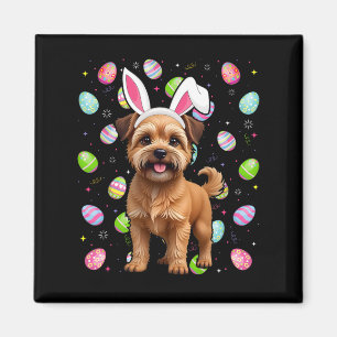 Aimant Bruxellois Griffon Chien Joyeux Chasse Aux Oeufs D