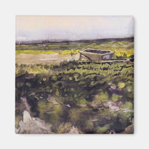 Aimant Bruyère avec une brouette par Vincent van Gogh